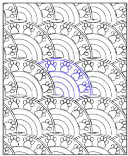 Baptist Fan Paw Prints